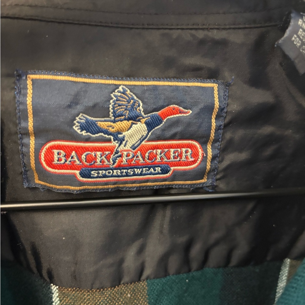 Backpacker Sportswear Plaid Flannel Shirt Men’s Large - Picture 3 of 8